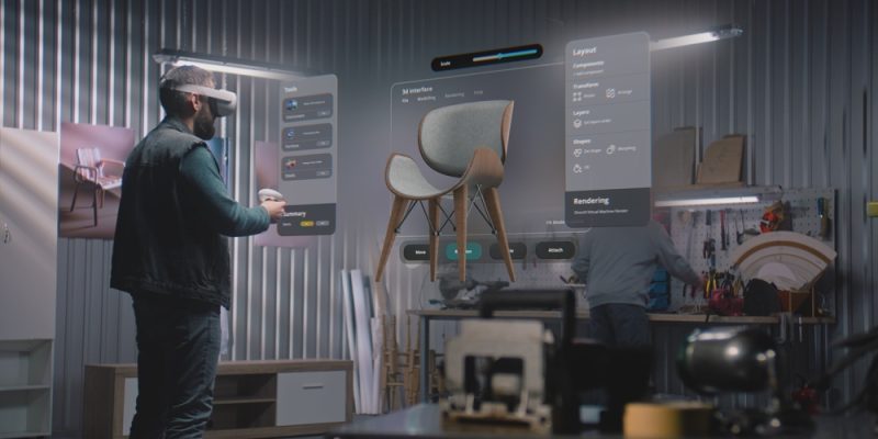 Modern,Workshop:,Professional,Craftsman,Or,Designer,In,Ar,Headset,Assembles